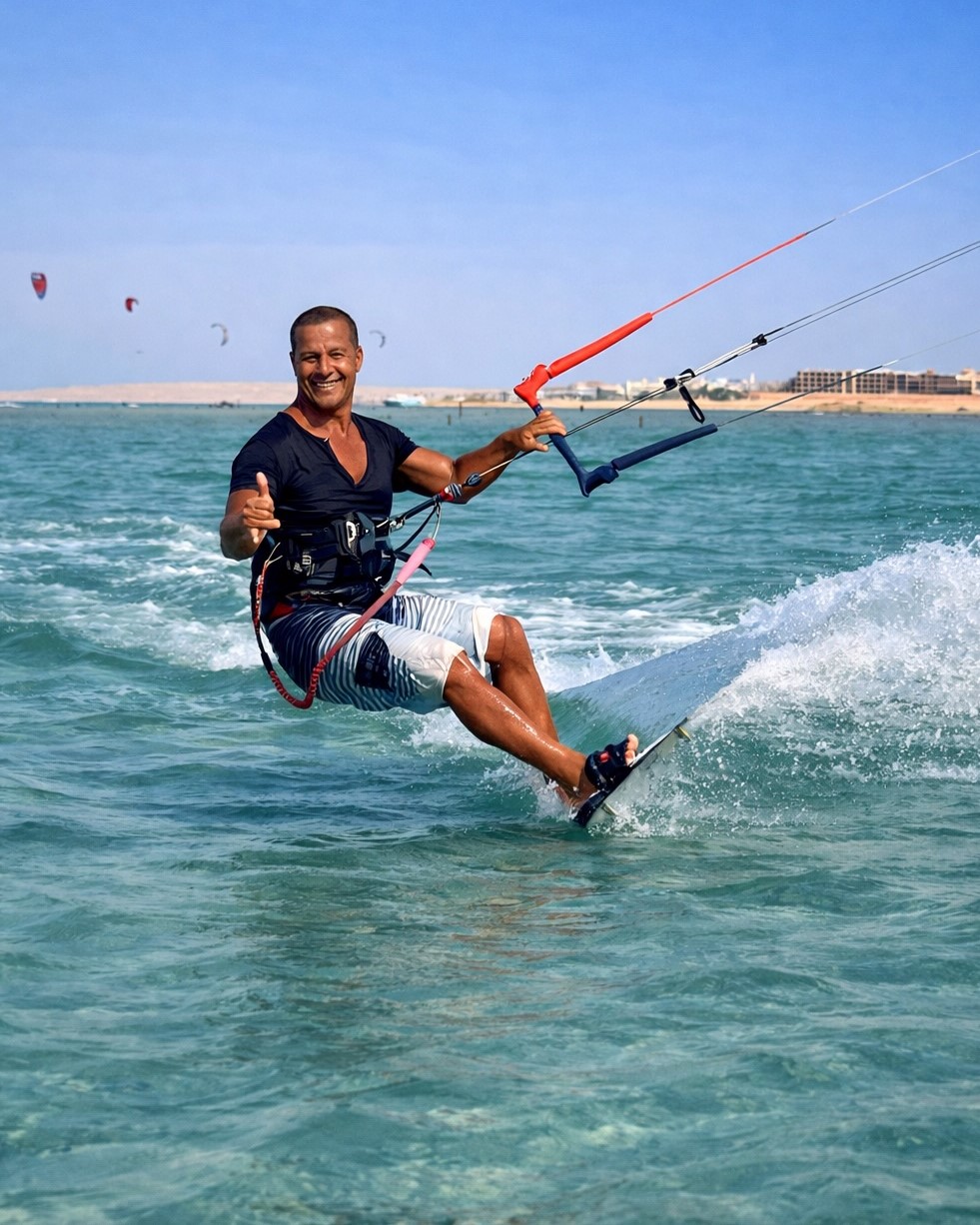 Kitesurfing wingfoil Hurghada IKO instructor Egypt Red Sea