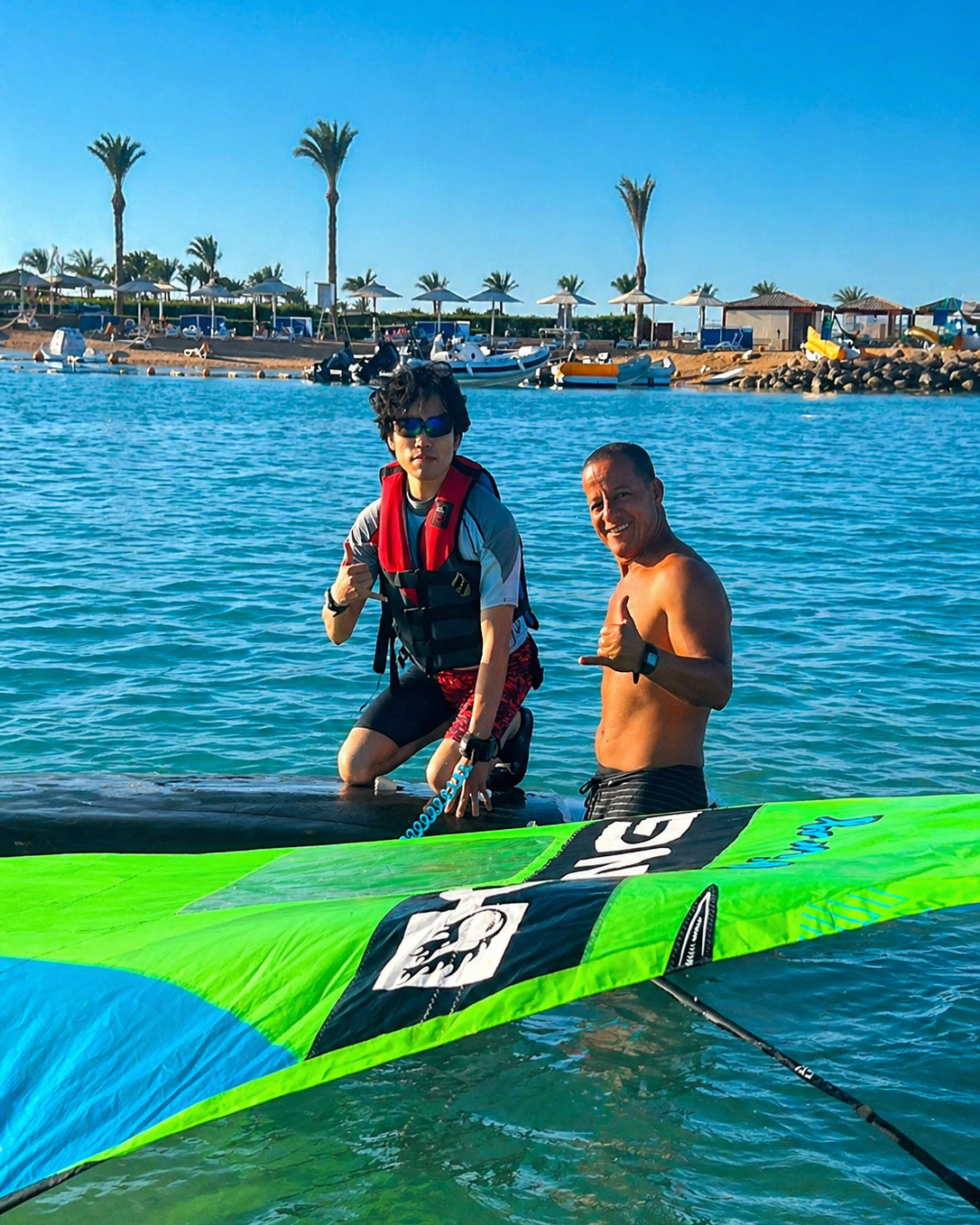 wingfoil private lessons course rental certified instructor IKOHurghada